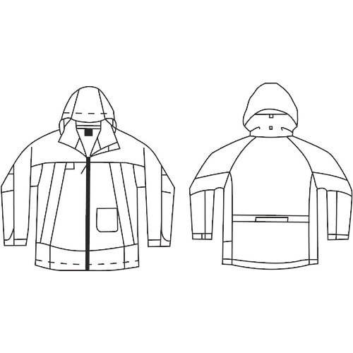 アイトス ディアプレックス レインウエア オレンジ