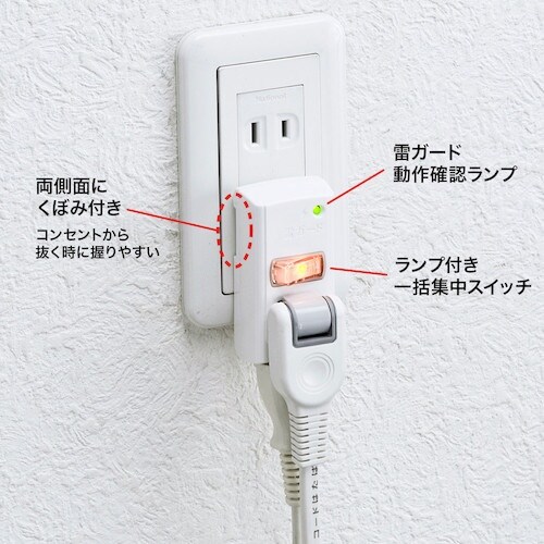 SANWA 雷ガードタップ