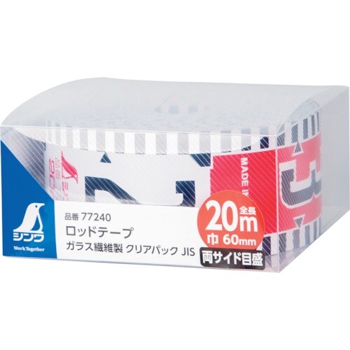 シンワ ロッドテープ ガラス繊維製 20m巾60m