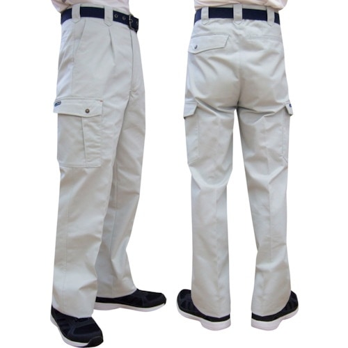 TEAGLES 綿混カーゴパンツ シルバーグレー