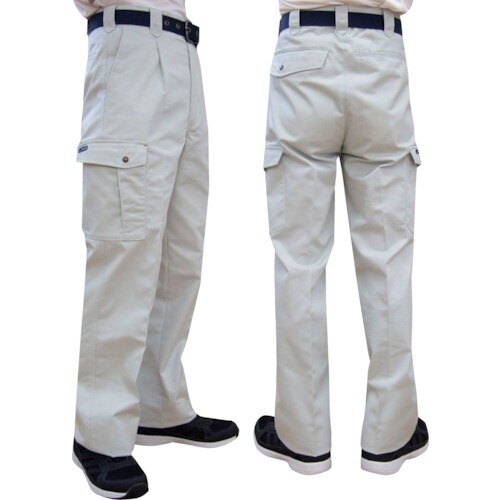 TEAGLES 綿混カーゴパンツ シルバーグレー