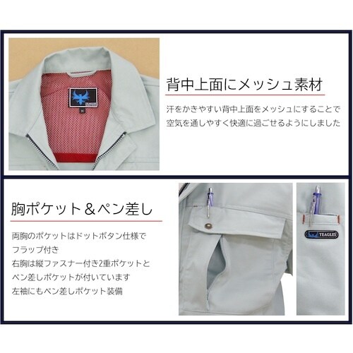 TEAGLES 綿混ブルゾン アースグリーン 5L