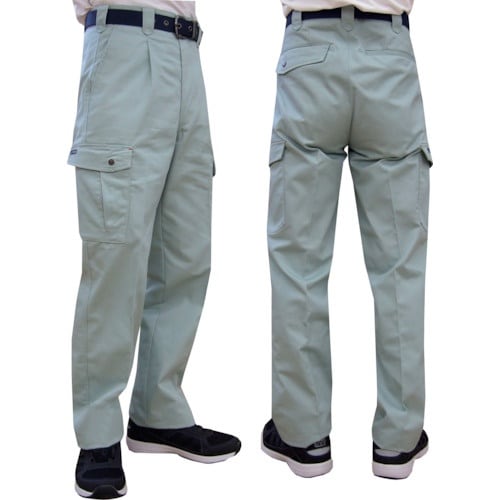 TEAGLES 綿混カーゴパンツ アースグリーン