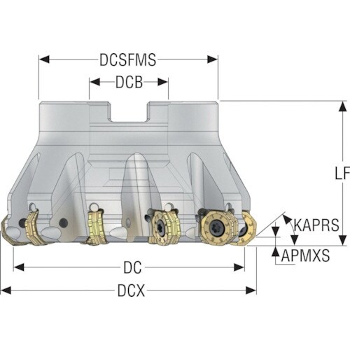 セコ フライス ダブルオクトミル R220.48ー