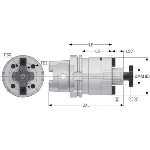 セコ HSKA100 ツーリングカッターアーバー