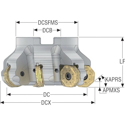 セコ フライス ダブルオクトミル R220.48ー