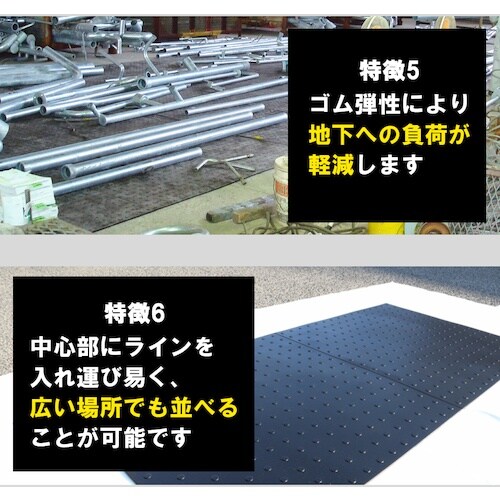 広島化成 らくらくマット ブラック 厚さ20mm