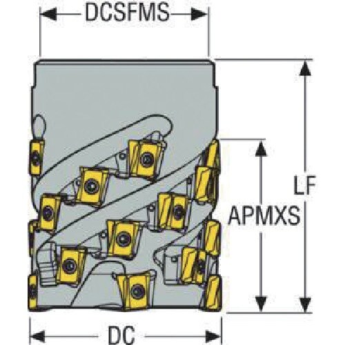 セコ フライス スクエアT4カッタ― R220.9