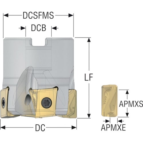 セコ フライス スクエアT4カッタ― R220.9