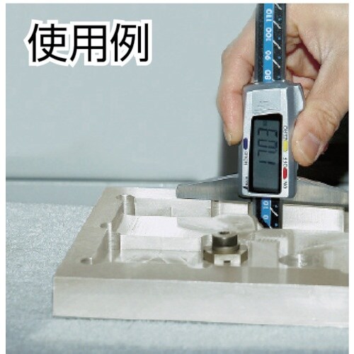 シンワ デジタルデップスゲージ 150mm ホール