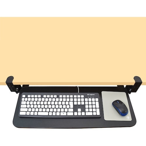 サンコー 後付けできるデスク収納「スライド式キーボ