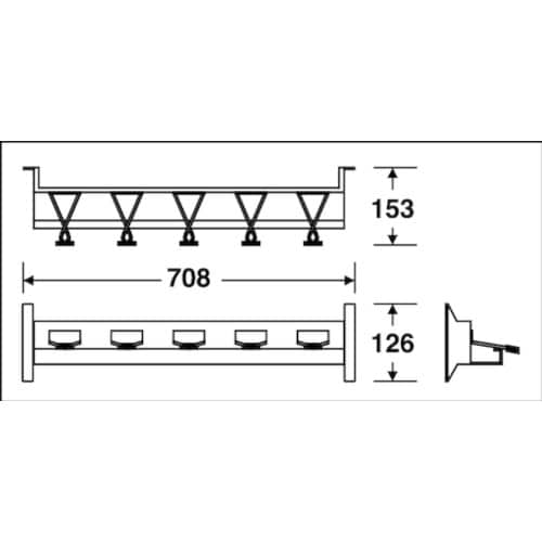 テラモト モップハンガーD型壁掛式(5本掛)