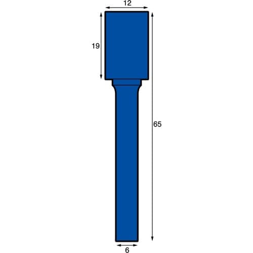 NRS 超硬バー 円筒sカット 刃径12×刃長19