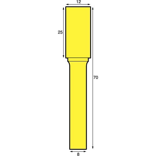 NRS 超硬バー 円筒sカット 刃径12×刃長25