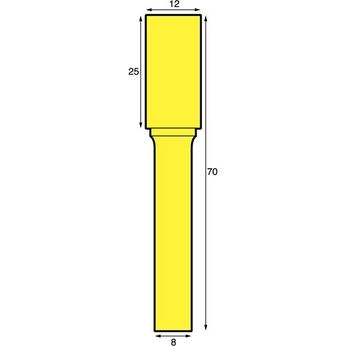 NRS 超硬バー 円筒dカット 刃径12×刃長25