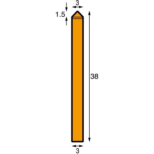 NRS 超硬バー 90°sカット 刃径3×刃長1.