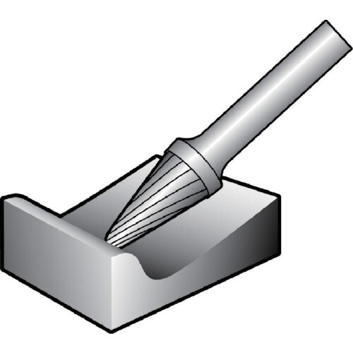 NRS 超硬バー テーパーkカット 刃径10×刃長