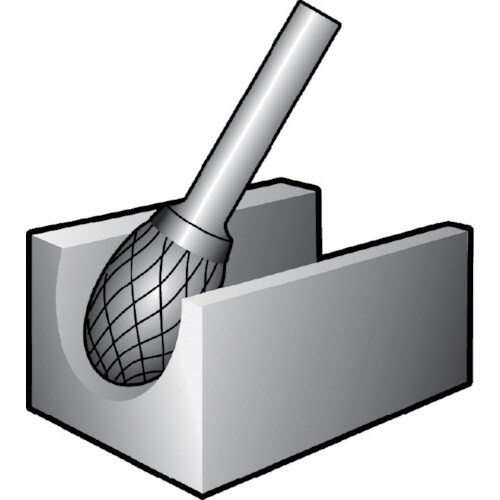 NRS 超硬バー タマゴsカット 刃径8×刃長15