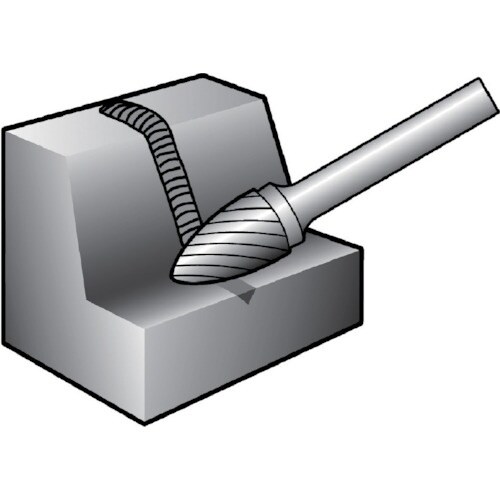 NRS 超硬バー トンガリdカット 刃径8×刃長1