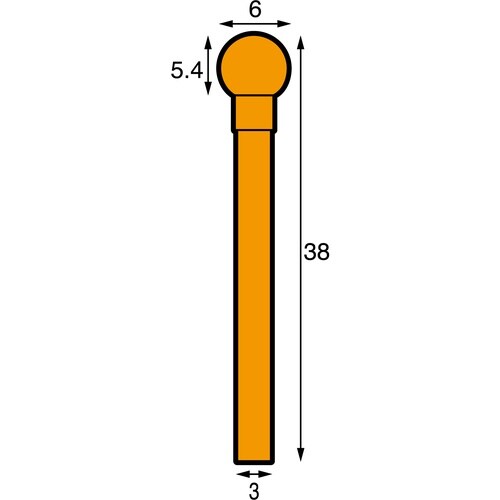 NRS 超硬バー 球kカット 刃径6×刃長5.4×