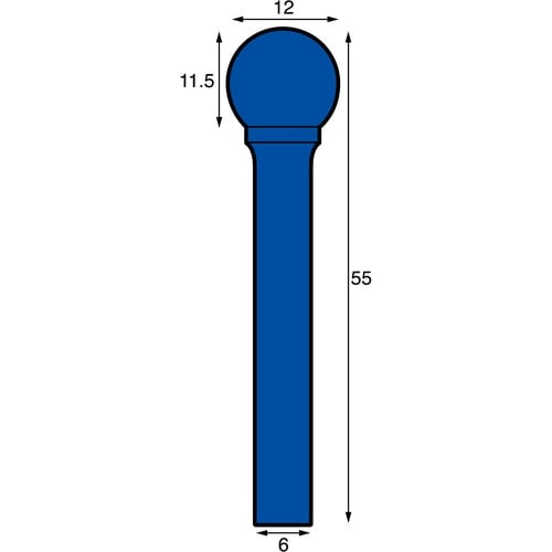 NRS 超硬バー 球cカット 刃径12×刃長11.