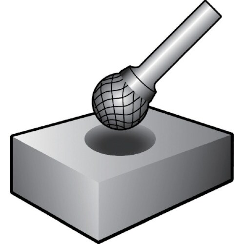 NRS 超硬バー 球sカット 刃径19×刃長17.