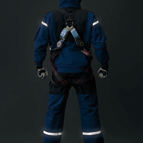 アイトス フルハーネス対応防寒ブルゾンネイビーL