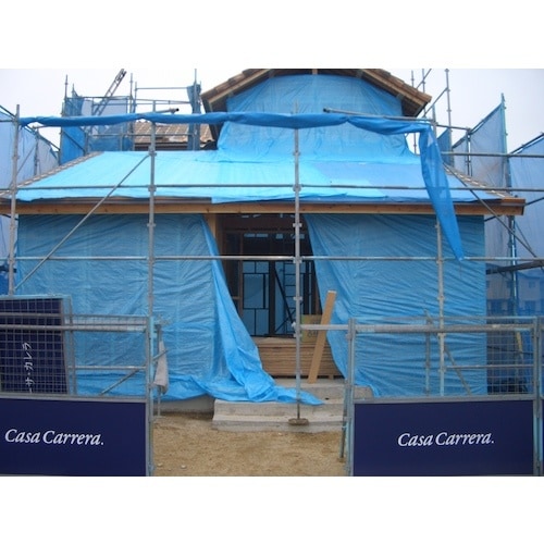 萩原 防炎ブルーシート#2500 ブルー 1.8m