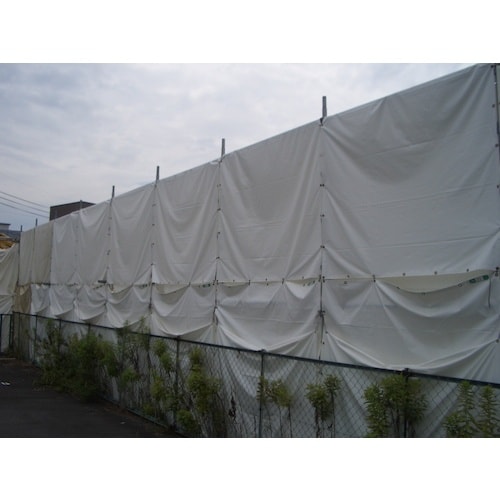 萩原 ターピー PEソフト防炎クロス ホワイト 1