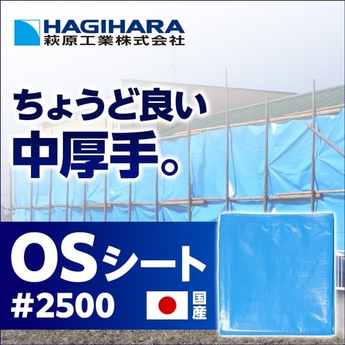 萩原 OSシート #2500(ブルーシート) ブル