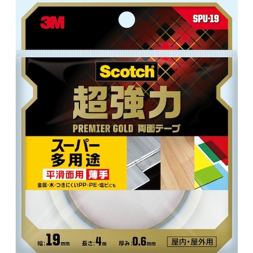 3M スコッチ 超強力両面テープ プレミアゴールド