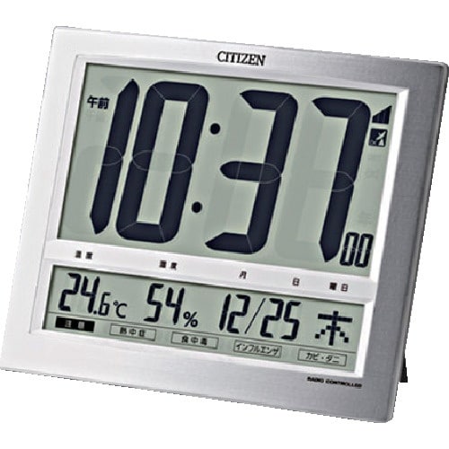 シチズン 電波 壁掛け・置き時計 高精度 温湿度計