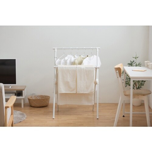 IRIS 296114 簡単組立スタイル物干し ホ