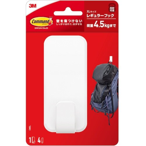 3M コマンドフック XLサイズ(1個入り、Lタブ