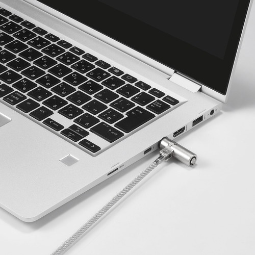 BUFFALO シリンダー錠タイプワイヤーロック