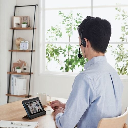 ELECOM 有線ヘッドセット 両耳オーバーヘッド