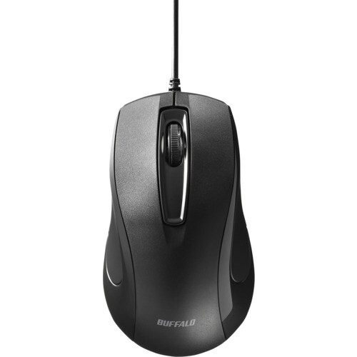 BUFFALO 3ボタン 有線 BlueLED 高