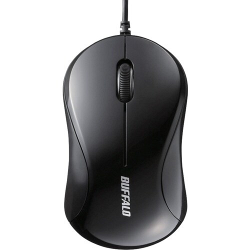 BUFFALO 有線 光学式マウス 3ボタンタイプ