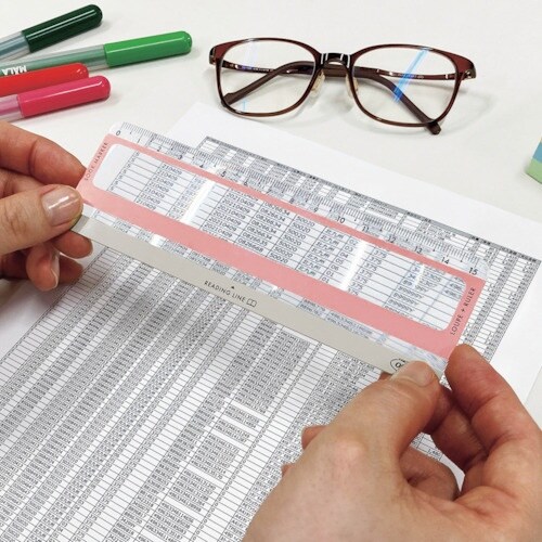 共栄プラスチック リーディングラインルーペ カラー