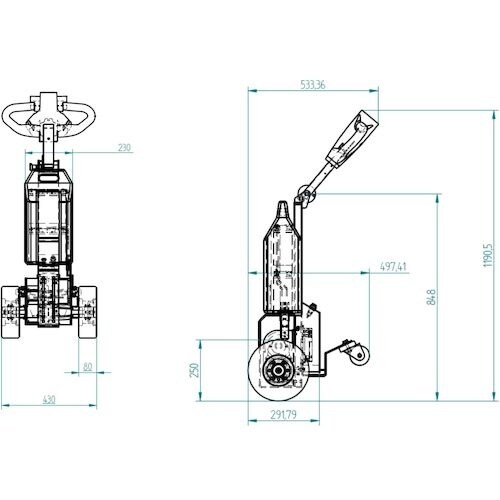 Movexx コンパクト充電式牽引車 T−1000