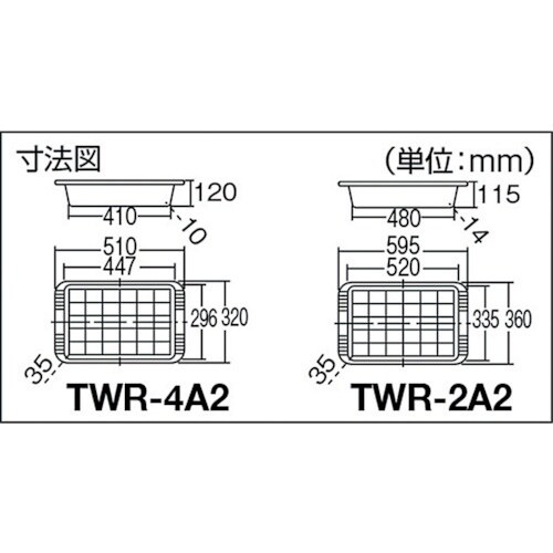 TRUSCO ツールワゴンロイヤル用浅型トレー T