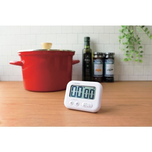 dretec 大画面タイマー「シャボン」 ホワイト