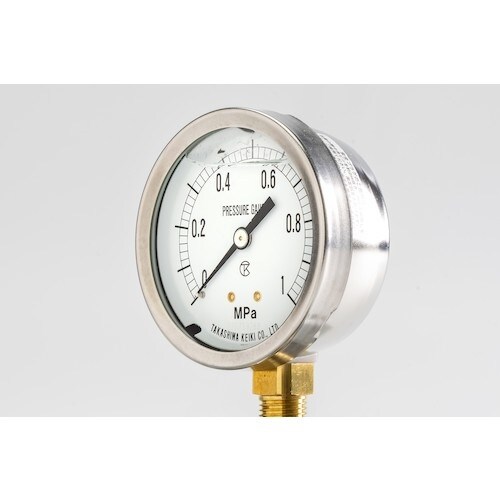 高島 グリセリン入圧力計(A枠立型・φ60)圧力レ