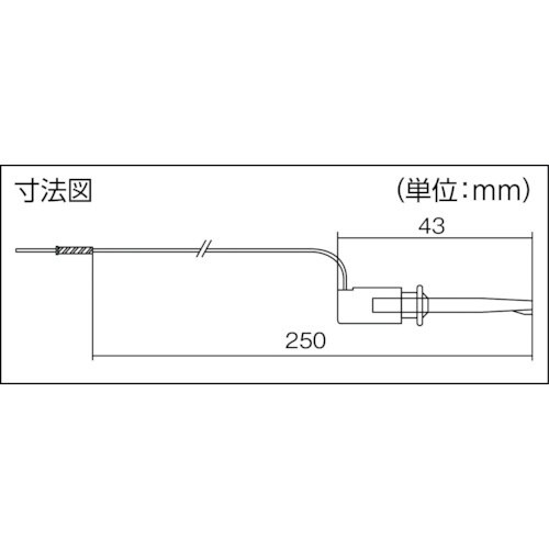 テイシン ジャンバーテストリード 25cm チェッ