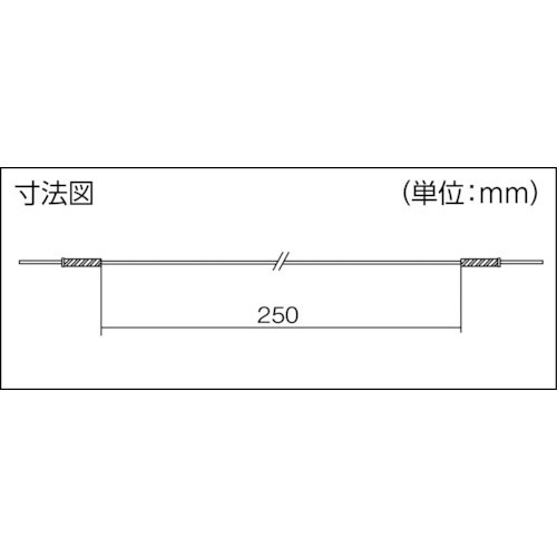 テイシン ジャンバーテストリード 25cm チェッ