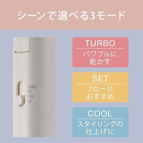 IRIS 100720 イオンドライヤー オフホワ