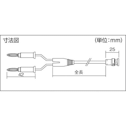 テイシン 電機 同軸テストリード1.5mバナナプラ