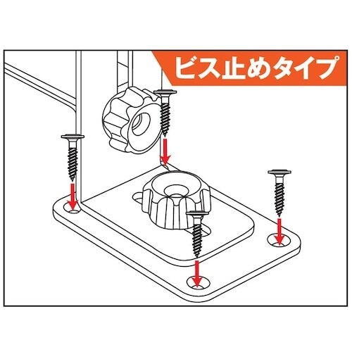 ティーエフサービス ホワイトボード用転倒防止金具