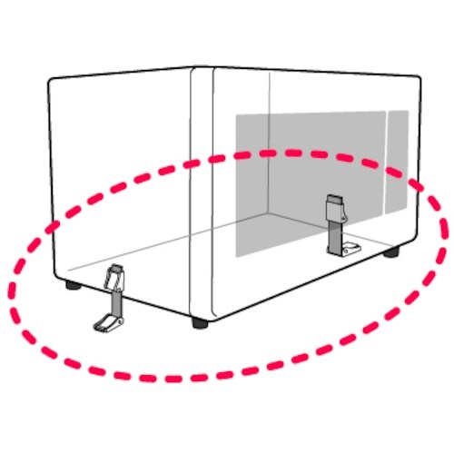 ティーエフサービス OA機器転倒防止粘着バックル