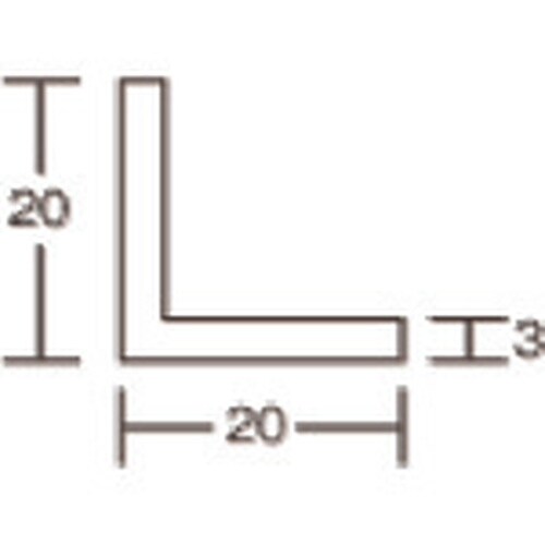 光 アングル型スポンジ 黒 3×20×20×450
